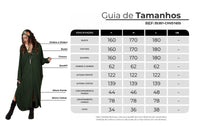 Chemise Longo Amplo Verde Escuro Yacamim N2