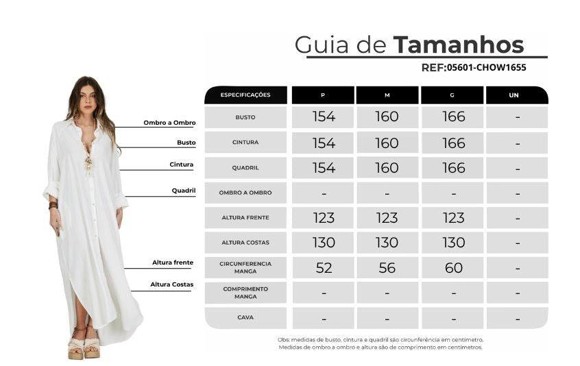 Chemise Longa De Viscolinho Off White Yacamim P3