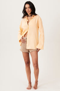 Camisa 100% Linho Cambraia Rosé Yacamim A3