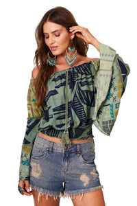 Bata Ciganinha Verde Patchwork Yacamim B6
