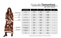 Chemise Midi Amplo Marrom Poá Yacamim N3