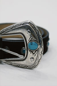 Cinto De Couro Preto Com Fivela Metálica Yacamim #675