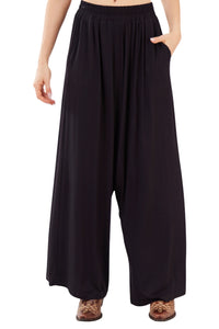 Calça Saruel Com Bolsos Preto Yacamim I10