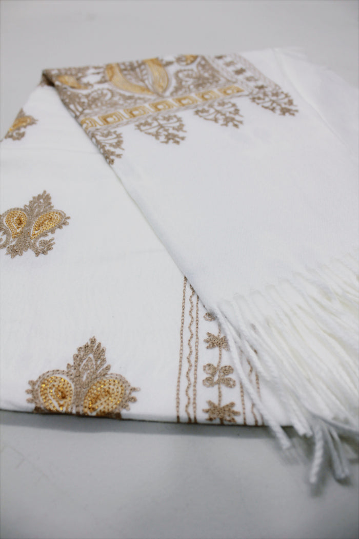 Cachecol Cashmere Branca Yacamim #726