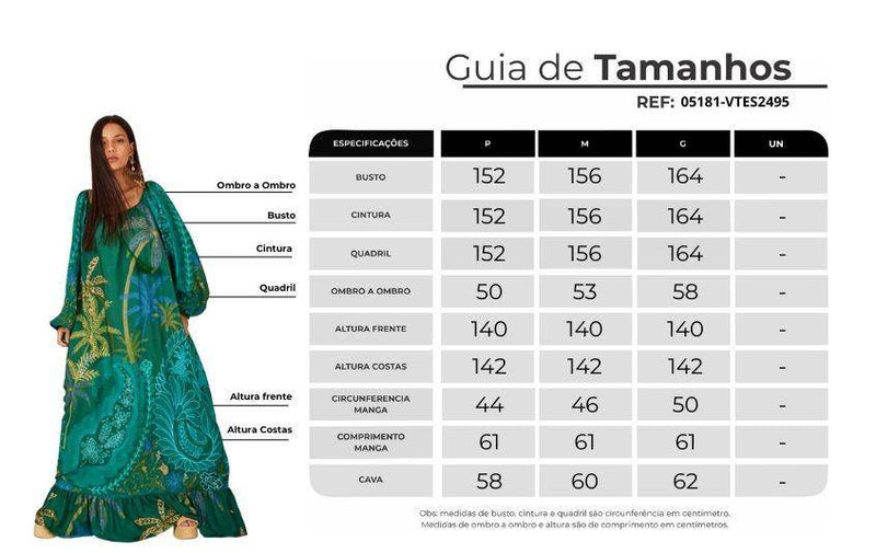 Vestido Longo Decote Ombro A Ombro Verde Estampado Yacamim D26