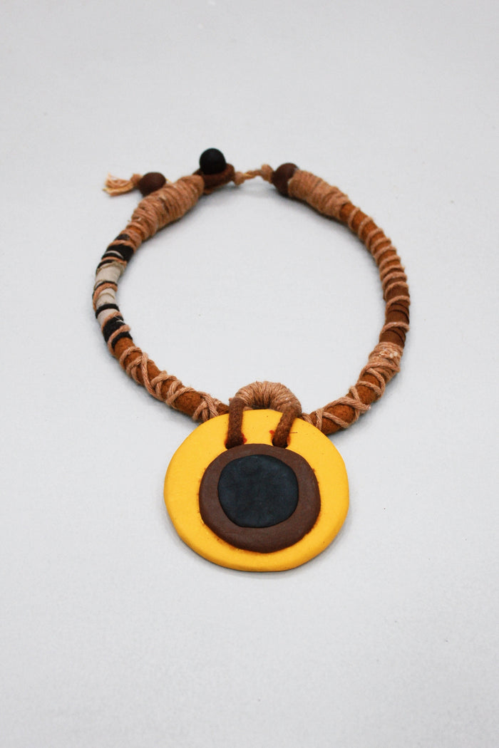 Colar Artesanal De Cordas Coloridas Yacamim #409