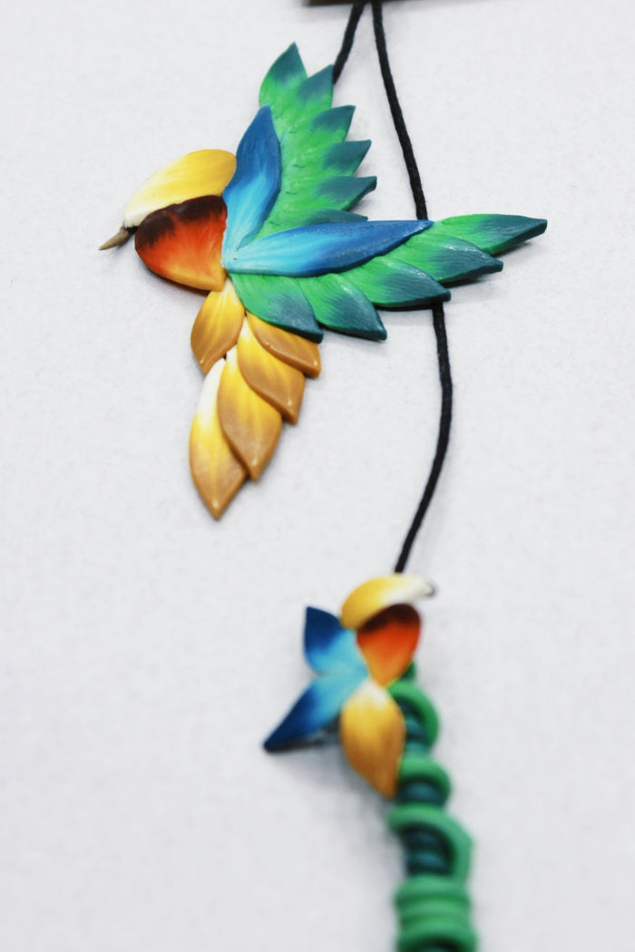 Brinco De Fimo Beija Flor Yacamim #560