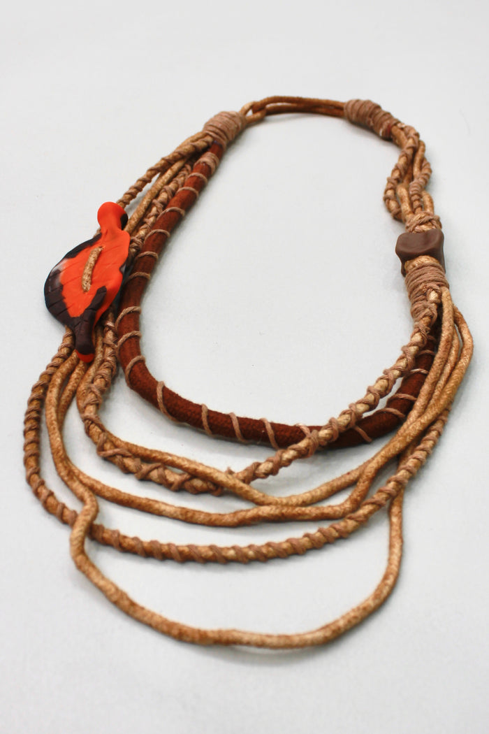 Colar Artesanal De Cordas Coloridas Yacamim #376