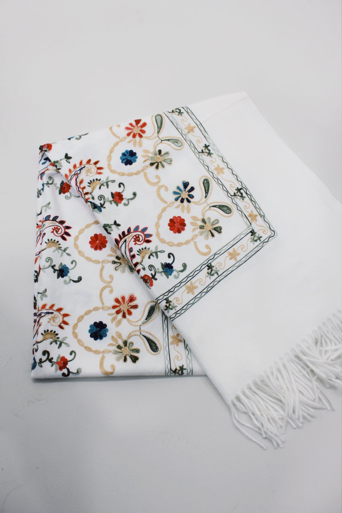 Cachecol Cashmere Branca Yacamim #727