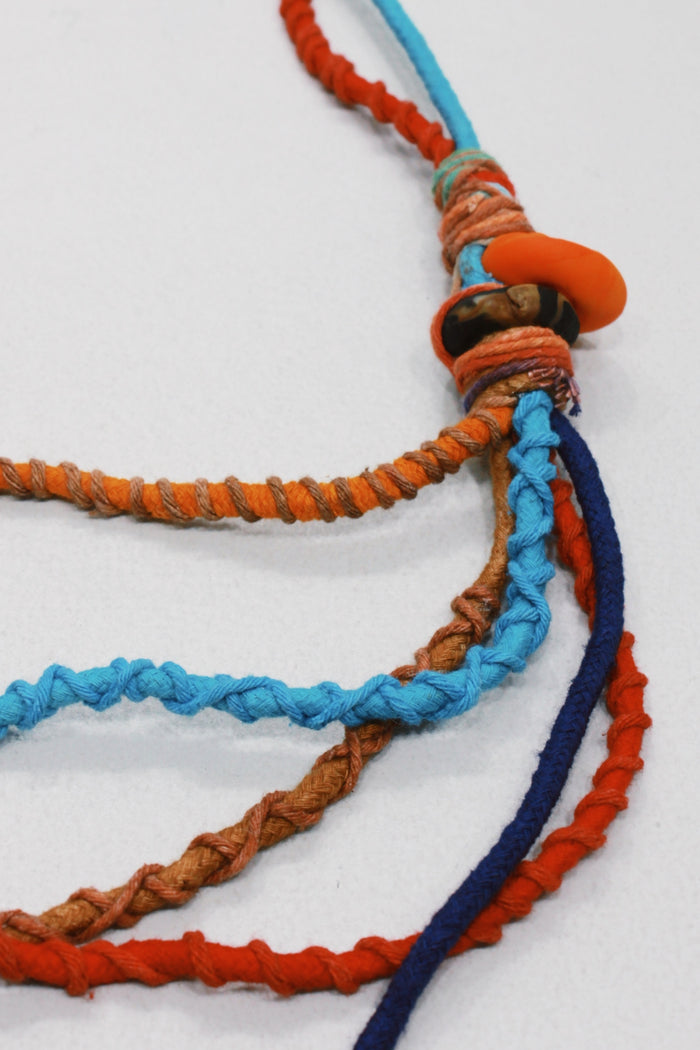 Colar Artesanal De Cordas Coloridas Yacamim #642