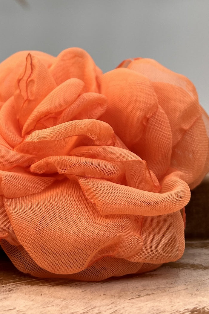 Colar Chocker Com Flor Laranja #264