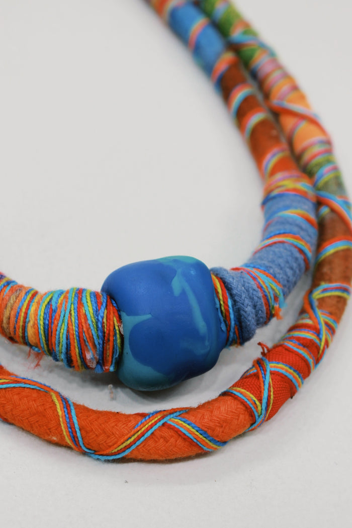 Colar Artesanal De Cordas Coloridas Yacamim #598