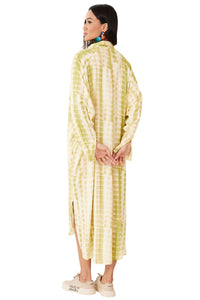 Chemise Midi Verde Tie Dye Digital Yacamim M2