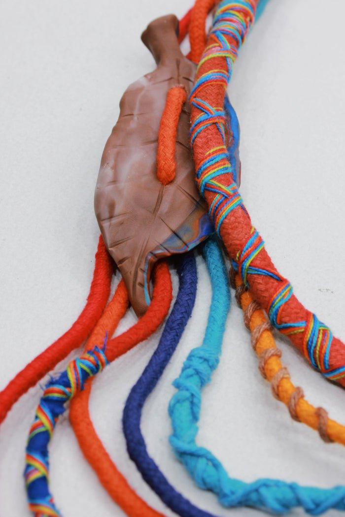 Colar Artesanal De Cordas Coloridas Yacamim #566