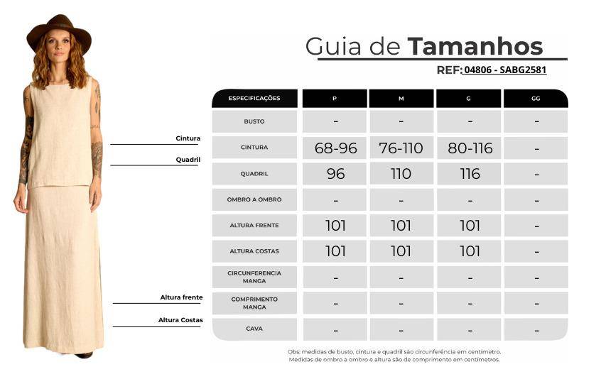 Saia Longa Evasê Com Fendas Bege Yacamim A8