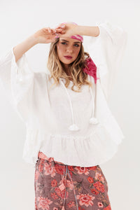 Bata Ampla Off White Yacamim B5