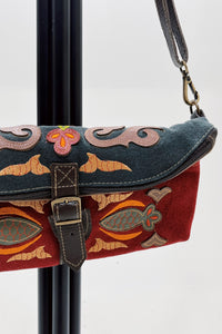 Bolsa Pochete De Lona Artesanal Yacamim #770