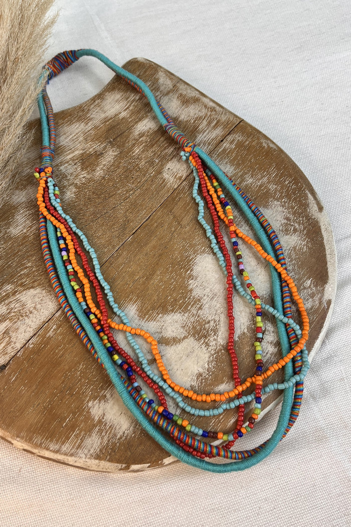 Colar Artesanal De Cordas Coloridas Yacamim #300