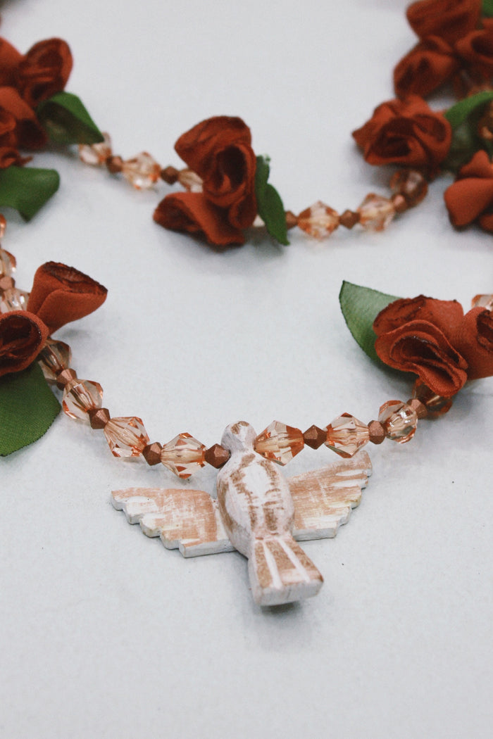 Colar Espírito Santo Flores Rosé Yacamim #503