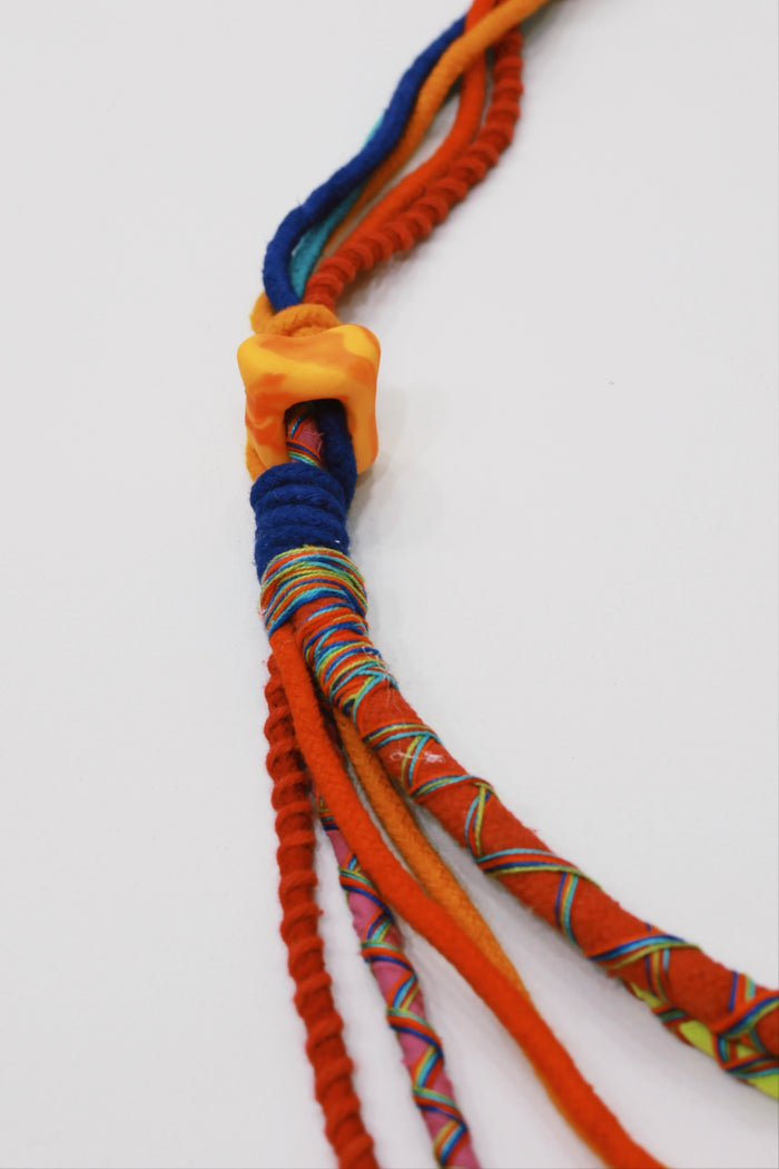 Colar Artesanal De Cordas Coloridas Yacamim #746