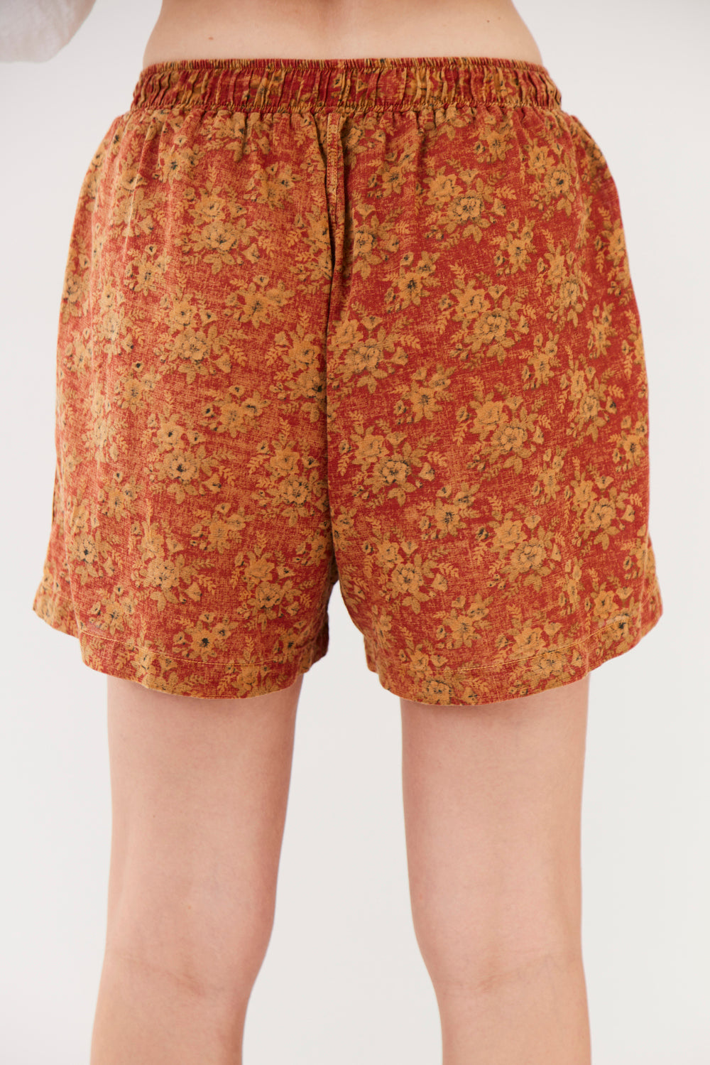 Shorts Paraty 100% Algodão Laranja Estampado Yacamim A2