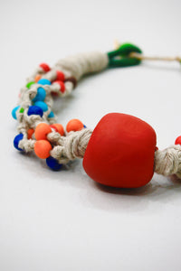 Colar Artesanal De Cordas Coloridas Yacamim #378