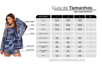 Bata Ciganinha Com Mangas Flare Azul Patchwork Yacamim B21