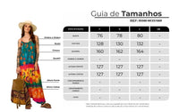 Macacão Longo Saruel Colorido Estampado Yacamim O7