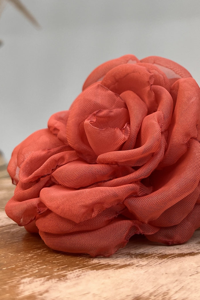 Colar Chocker Com Flor Rosa Claro #265