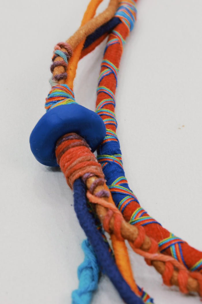 Colar Artesanal De Cordas Coloridas Yacamim #601