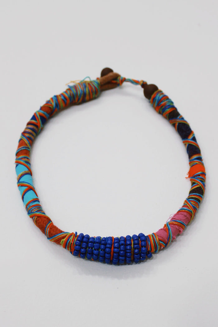 Colar Artesanal De Cordas Coloridas Yacamim #741