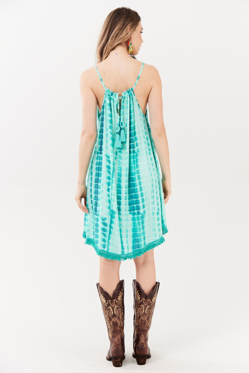 Vestido Curto Ciano Tie Dye Digital Yacamim C19