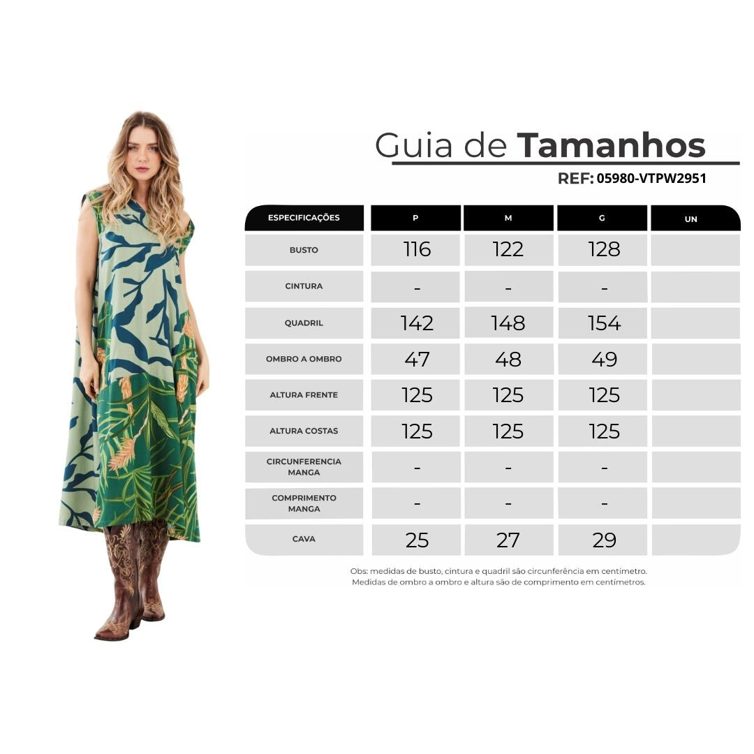 Vestido Midi Com Capuz Verde Estampado Yacamim E1<br />