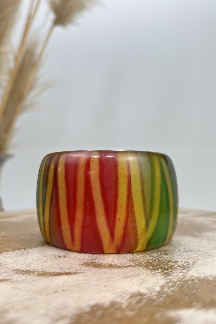 Pulseira Acrílica Cilíndrica Colorida Yacamim #180