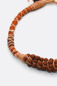 Colar Artesanal De Cordas Marrons Yacamim #420