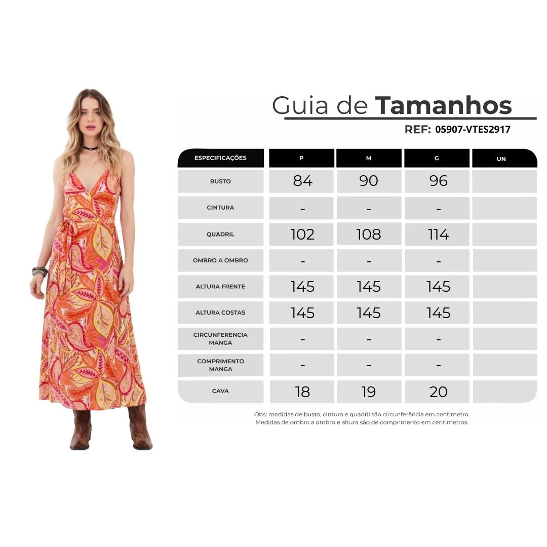 Vestido Midi Transpassado Rosa Yacamim C22