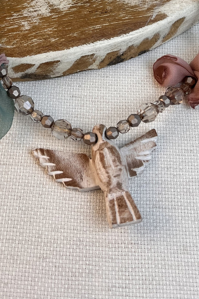 Colar Espírito Santo Flores Rosé Yacamim #290