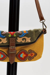 Bolsa Pochete De Lona Artesanal Yacamim #772