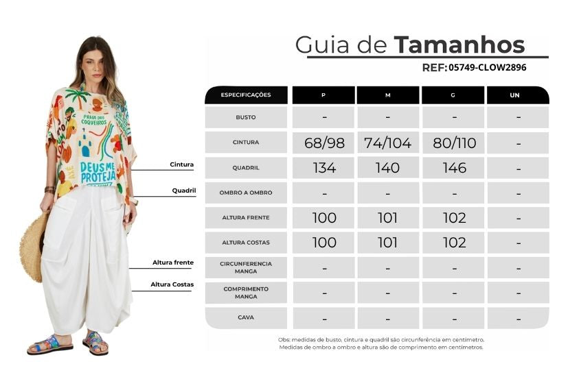 Calça Saruel De Viscolinho Off White Yacamim R3