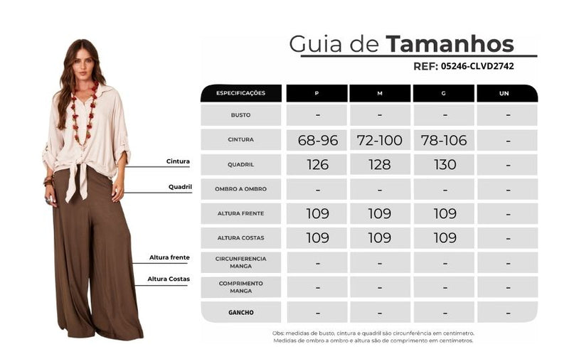 Calça Pantalona Verde Musgo Yacamim I10