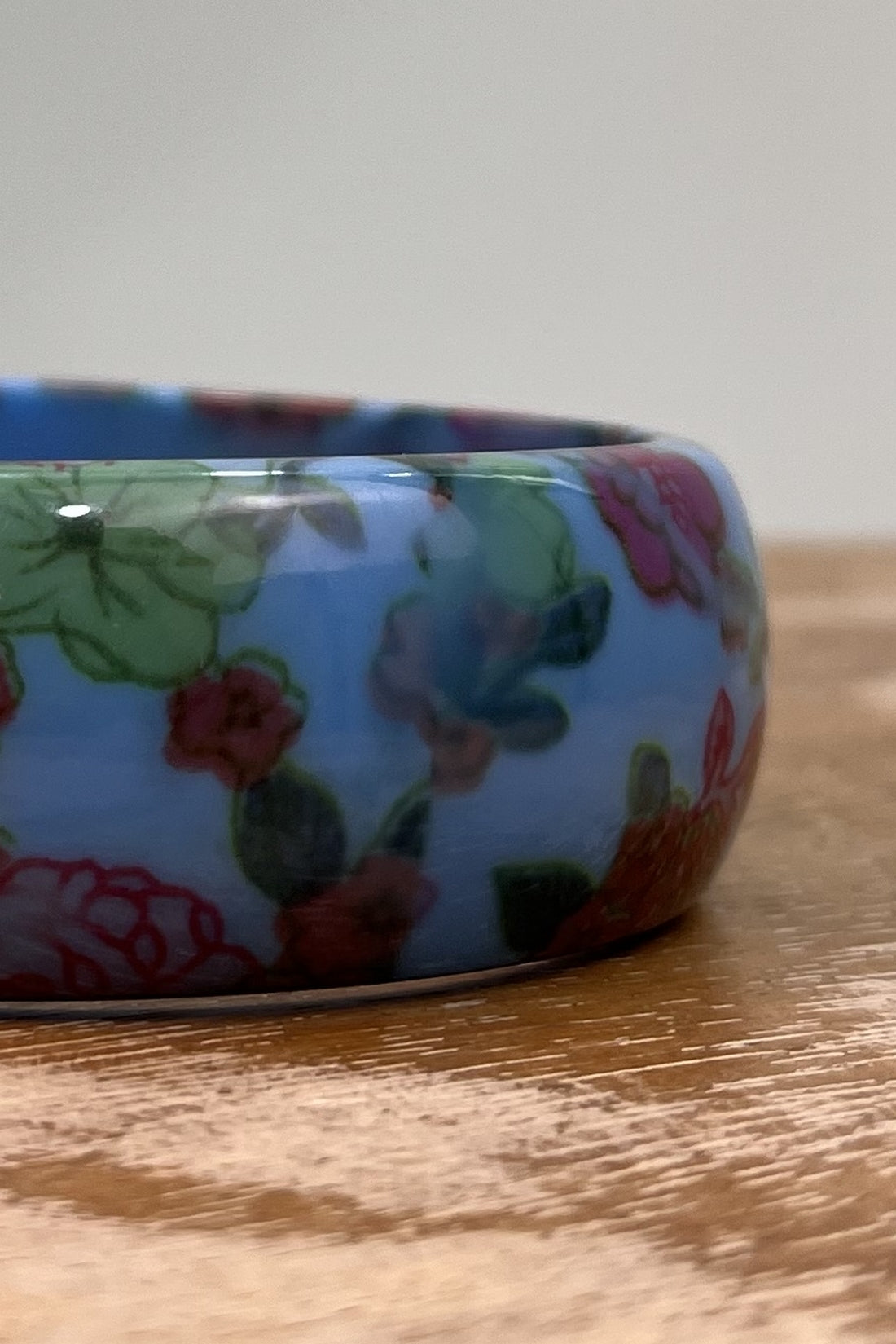 Pulseira Bracelete Estampa Floral Azul Yacamim #275