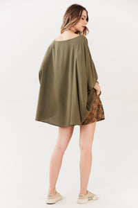 Bata Ampla Verde Musgo Yacamim B31