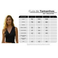 Regata Cropped Com Decote Cavado Preta Yacamim B3