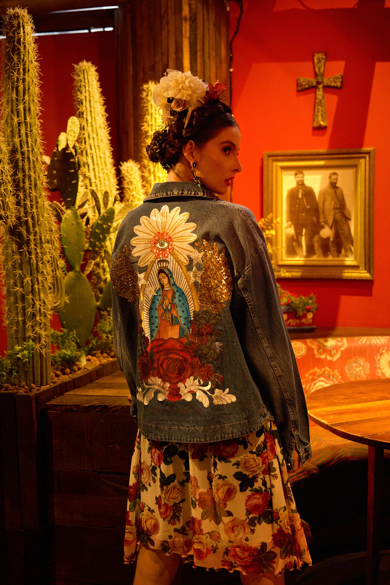 Jaqueta Jeans Azul Nossa Senhora De Guadalupe Yacamim 07/8/9 mex