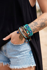 Kit De Pulseiras Com Mix De Pingentes Yacamim #705