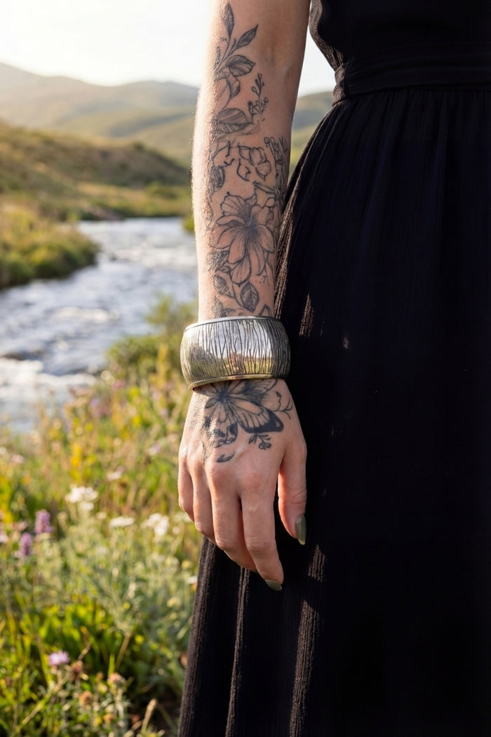 Pulseira Bracelete De Metal Yacamim #764